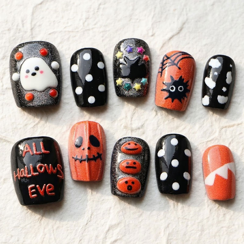 10 Peças de Unhas Postiças de  - Nail Art Press On avaliação e preço